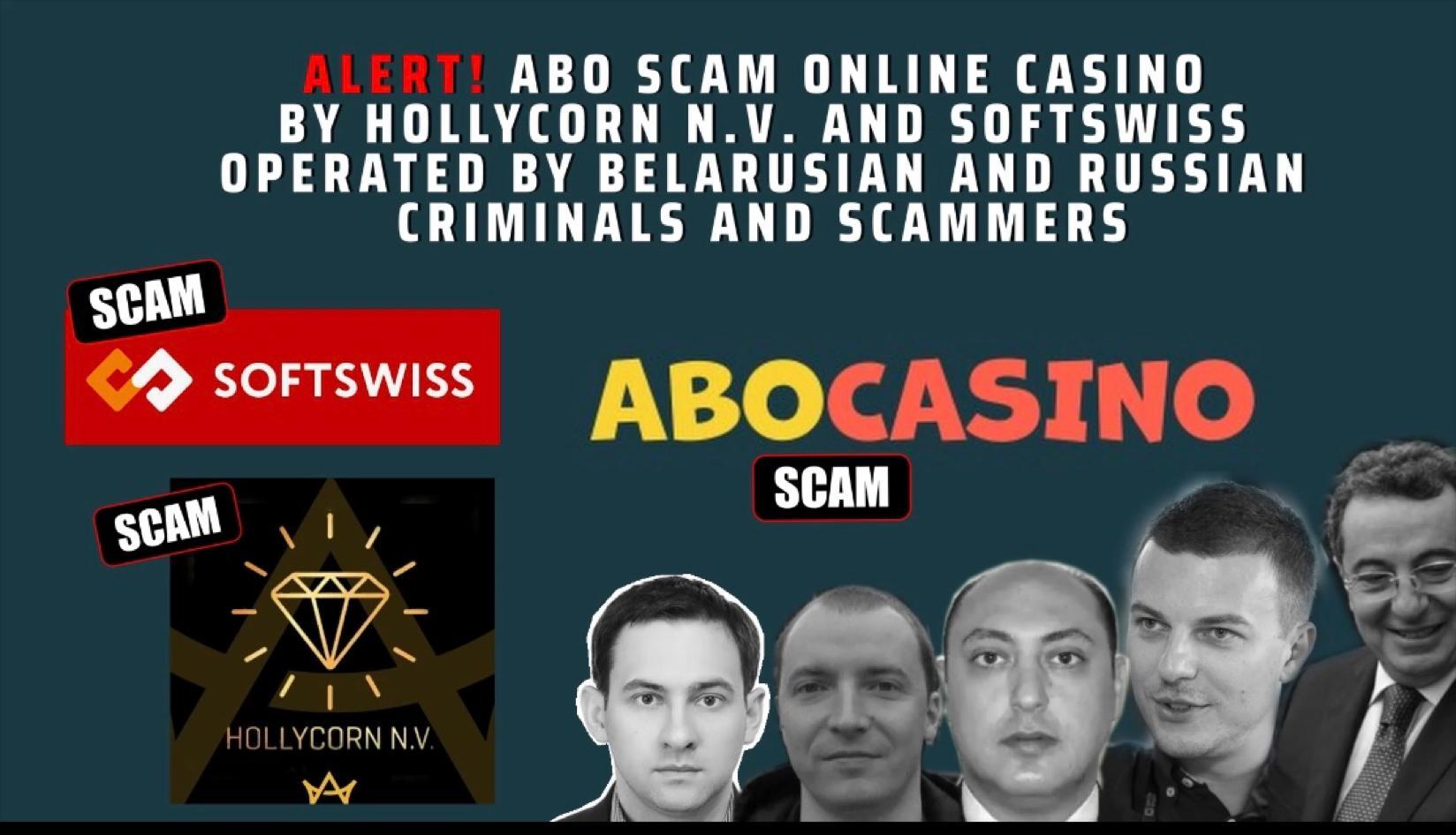 Fraud alert - Cybercrime ABO Casino scam online casino