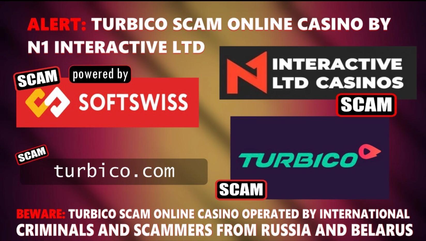 TURBICO Casino Scam-Softswiss-N1 Interactive-Roland Yakovlevich Isaev-Paata Gamgoneishvili-Ivan Montik-Pavel Kashuba-Dmitry Yaikov